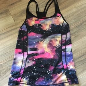 Ideology galaxy racer back sports tank